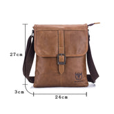 BUFF CAPTAIN 034 Men Leather Shoulder Bag Sports Outdoor First-Layer Cowhide Bag